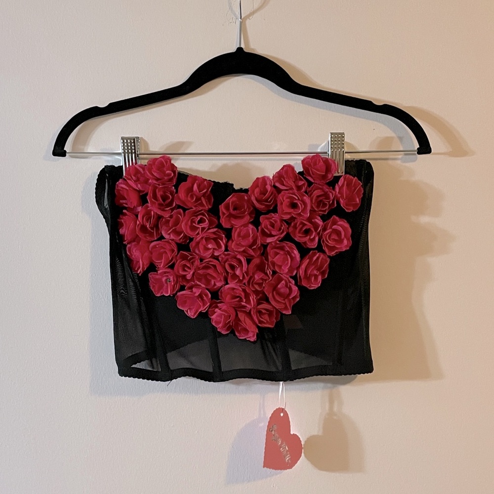 Dolls Kill Flower Corset Top